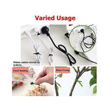 PLASTIC TWIST TIE WIRE SPOOL WITH CUTTER FOR GARDEN YARD PLANT 50M (GREEN)