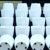 Hug A Plant | Valencia 30cm Round Plastic Pot with Wheels for Home & Garden (30CM | 12 INCH, Pack of 1)