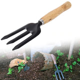 HAND WEEDING FORK (STEEL, BLACK)