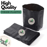 Hug A Plant | Black Nursery Cover/Plant Grow Bag Terrace Gardening Nursery Cover (Black,10X12 INCH)