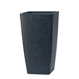 Hug A Plant | Paris 30 Rotomolded Square Plastic Pot with Inner for Home & Garden (30CM | 11.8 INCH, Square, Midnight Stone Finish)