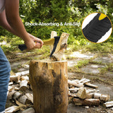 FIBERGLAS'S BODY RUBBERISED HANDLE WOOD CUTTING AXE