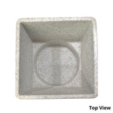 Hug A Plant | Paris 30 Rotomolded Square Plastic Pot with Inner for Home & Garden (30CM | 11.8 INCH, Square, Brown Stone Finish)
