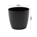 Hug A Plant | Valencia 30cm Round Plastic Pot with Wheels for Home & Garden (30CM | 12 INCH, Pack of 1)