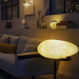 Hug A Plant | LED Pebble for Home & Garden Decor (Small, White Stone Finish, Pack of 1)