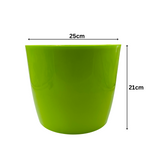 Hug A Plant | Bmw Round Plastic Pot with Inner for Home & Garden (25CM|9.8 INCH)