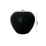 Hug A Plant |Kiwi Round Plastic Pot for Home & Garden (22CM|9INCH,Pack of 1)