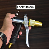 DURABLE GOLD COLOR TRIGGER HOSE NOZZLE WATER LEVER SPRAY