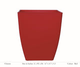 Chatura 12cm Square Plastic Pot (Without Self-Watering Kit)