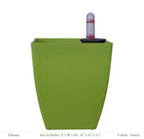 Chatura 12cm Square Plastic Pot With Self-Watering Kit