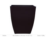 Chatura 12cm Square Plastic Pot (Without Self-Watering Kit)