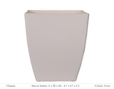 Chatura 12cm Square Plastic Pot (Without Self-Watering Kit)