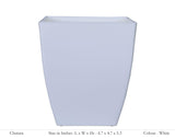 Chatura 12cm Square Plastic Pot (Without Self-Watering Kit)