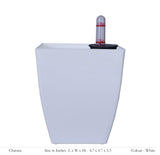 Chatura 12cm Square Plastic Pot With Self-Watering Kit
