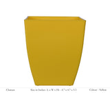 Chatura 12cm Square Plastic Pot (Without Self-Watering Kit)