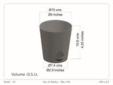 Krish 10 Self Watering Plastic Pot
