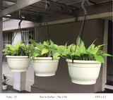 Tuka 25 Hanging Plastic Pot With Self Watering KIt