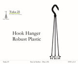 Tuka 25cm Round Hanging Plastic Pot