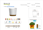 Krish 18 Self Watering Plastic Pot