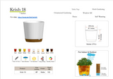 Krish 18 Self Watering Plastic Pot