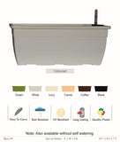 Reca 50cm Rectangle Plastic Pot (Without Self-Watering Kit)