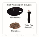 Ronda 1412 Round Plastic Pot With Self Watering Kit (Antique Finish)