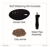 Ronda 1412 Round Plastic Pot With Self-Watering Kit