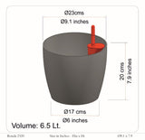 Ronda 2320 Round Plastic Pot (Without Self-Watering Kit)