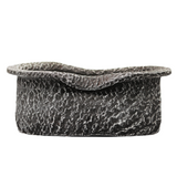 Oval Wave Top Rock Finish Terracotta Planter