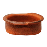 Oval Wavetop Smoke Finish Terracotta Planter