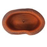 Oval Wavetop Smoke Finish Terracotta Planter