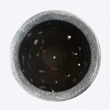 Terracotta Leaf Cutting Jar Rock Finish