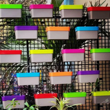 Arty Rectangle 30 Mocca Plastic Pot