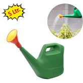 PLASTIC WATERING CAN WATER SPRAYER SPRINKLER FOR PLANTS INDOOR OUTDOOR GARDENING, 5 LTR