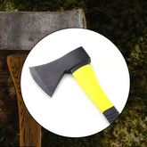 FIBERGLAS'S BODY RUBBERISED HANDLE WOOD CUTTING AXE