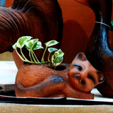 Cat Terracotta Planter