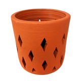 Orchid Terracotta Planter Diamond Cut