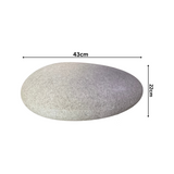 Hug A Plant | LED Pebble for Home & Garden Decor (Small, White Stone Finish, Pack of 1)