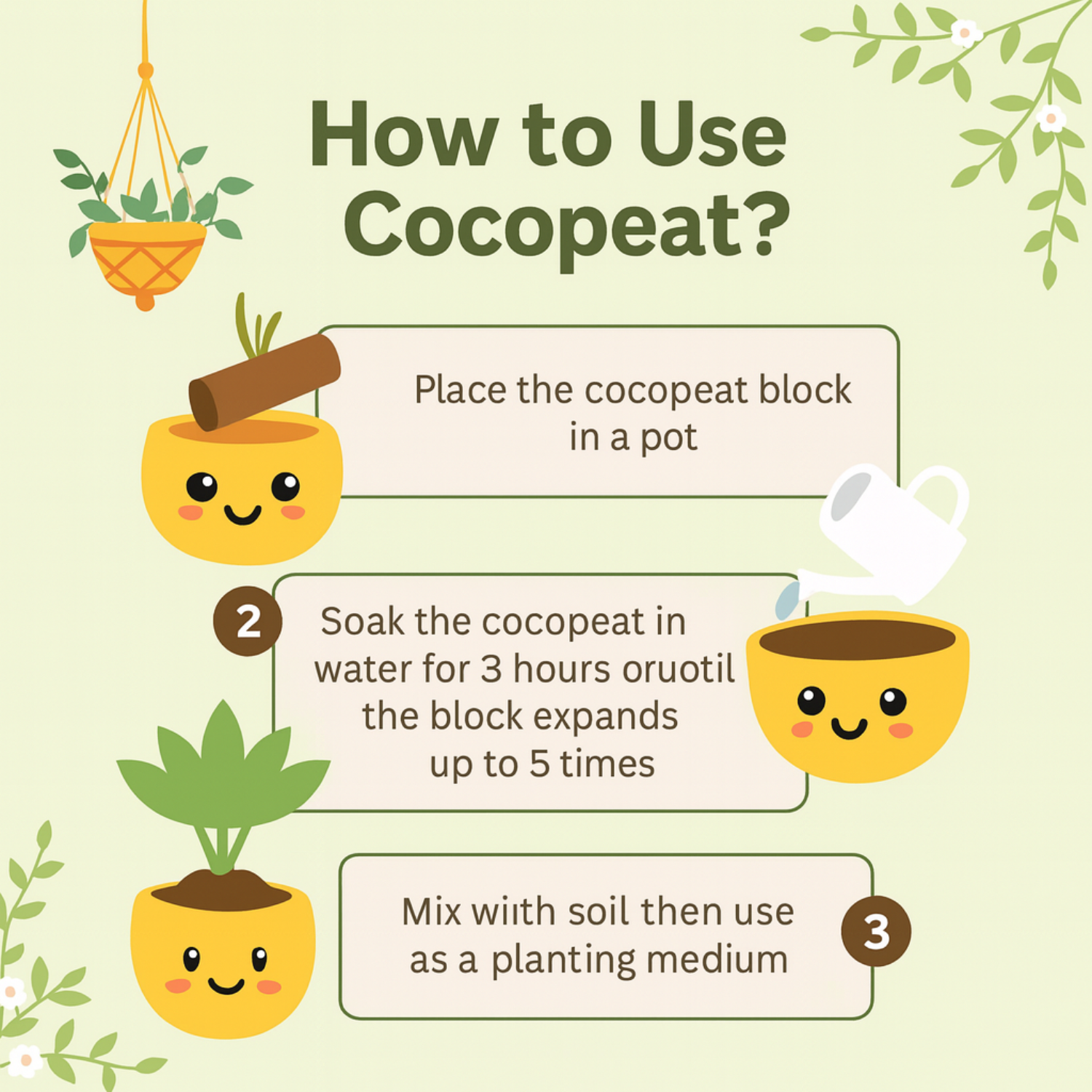 Hug A Plant Cocopeat Brick/Block 1 Kg