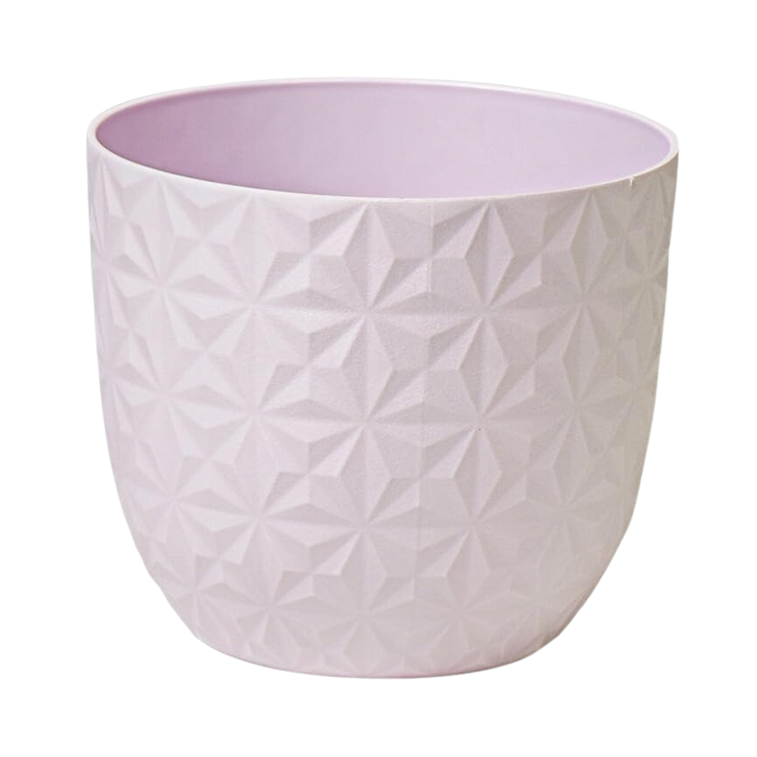 Verona Diamond Planter 22cm Round Plastic Pot For Home & Garden (22CM | 8INCH)