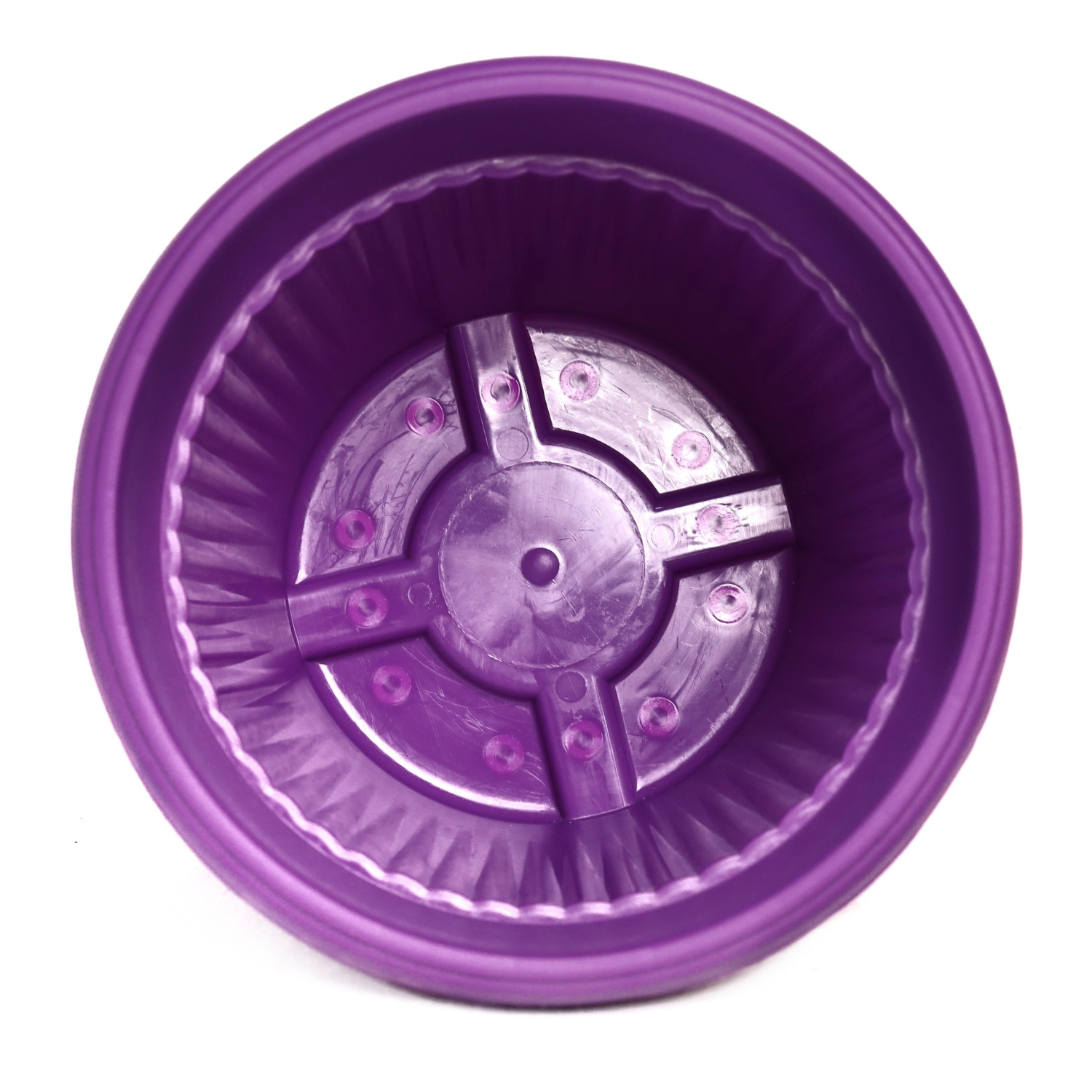 Hug A Plant | Bello Round 35CM Plastic Pot for Home & Garden (Pack of 1)