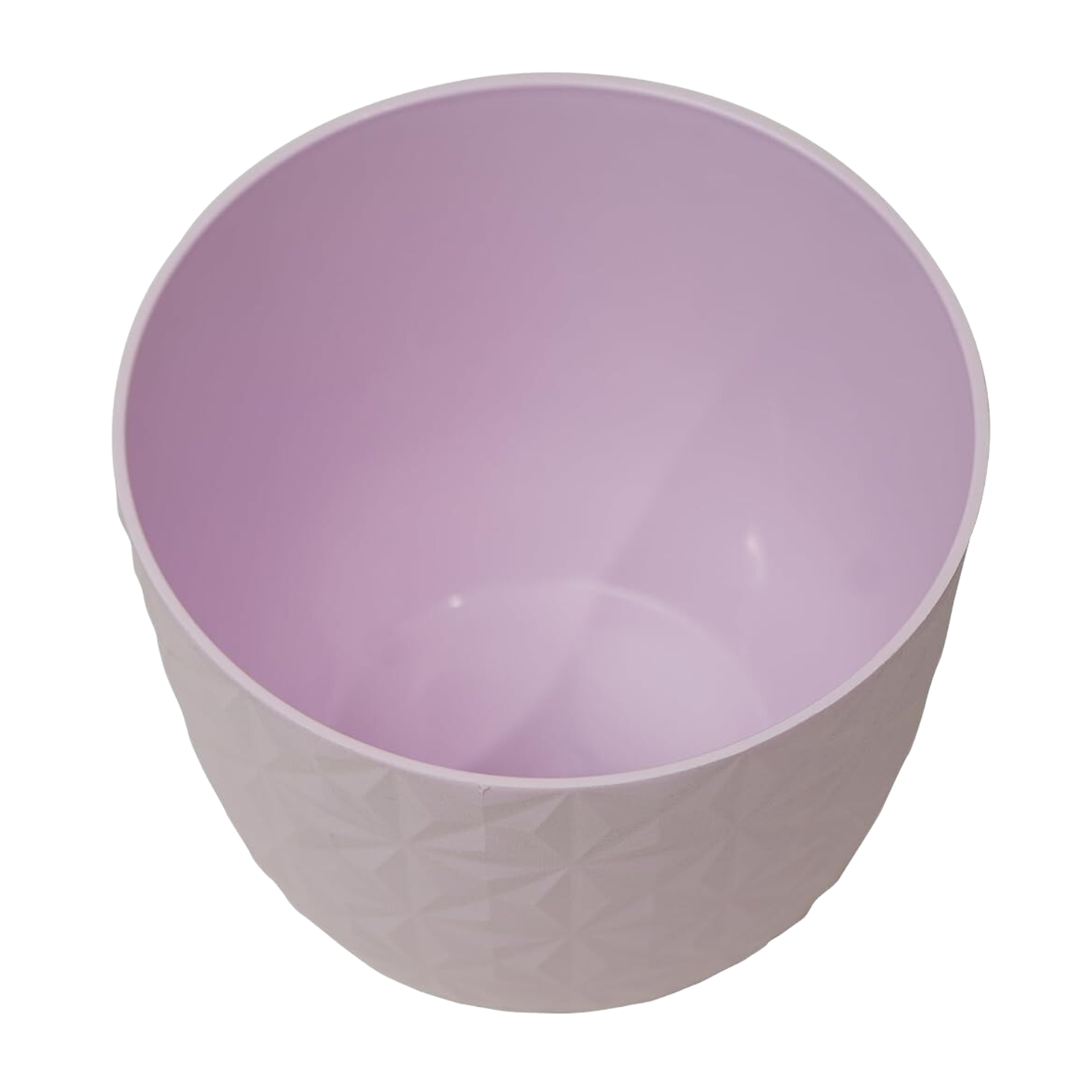 Verona Diamond Planter 22cm Round Plastic Pot For Home & Garden (22CM | 8INCH)