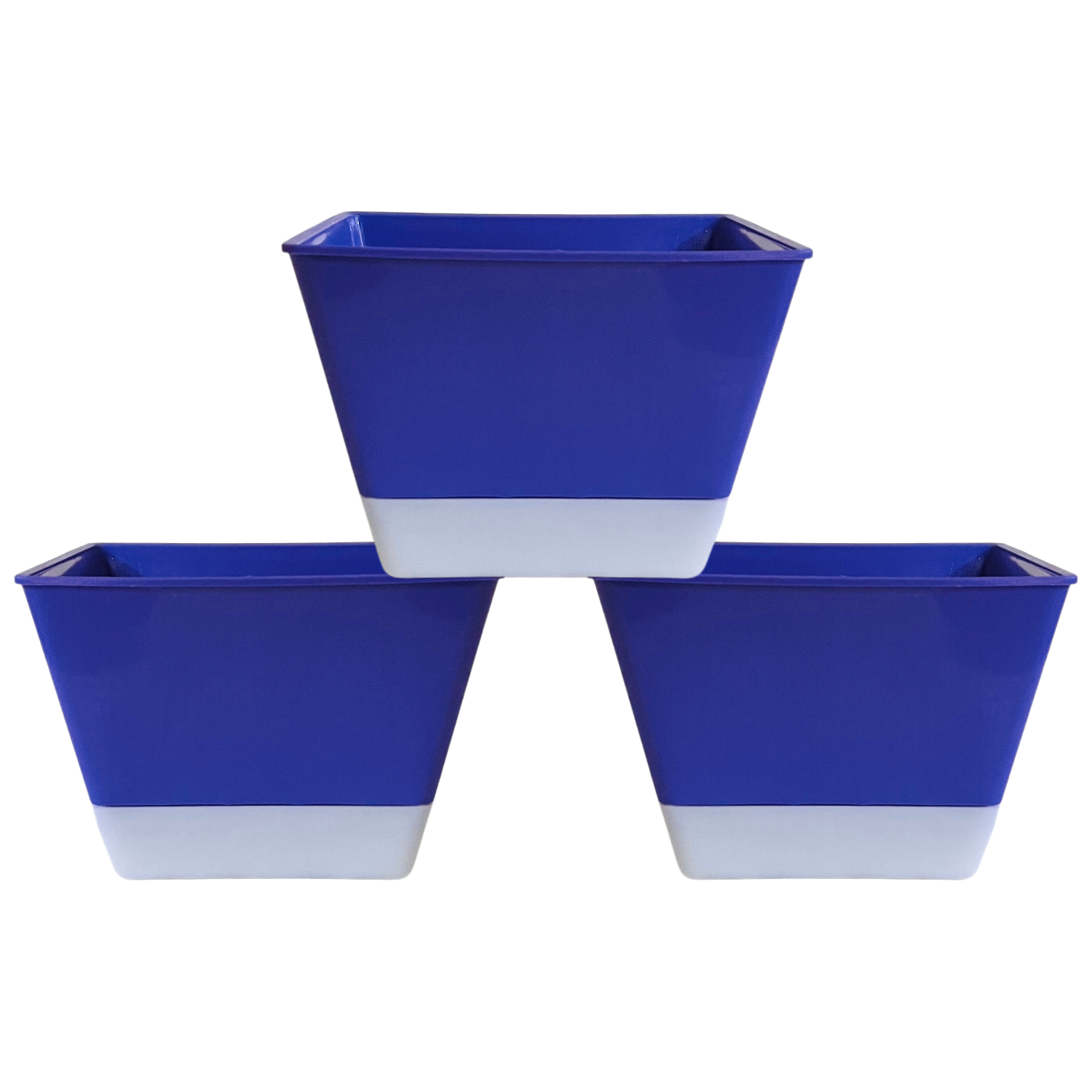 SP4 10cm Square selfwatering Pot For Tabletop | Office | Indoor Garden | Home& Garden (4INCH | 10CM)