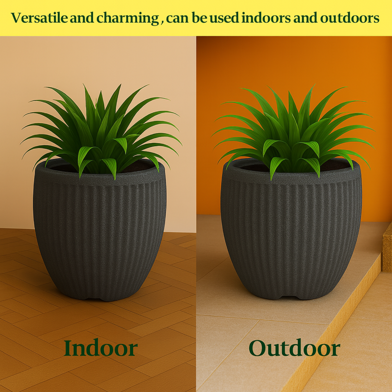 Poppy Rotomolded Pots for Home & Garden (Pack of 1)