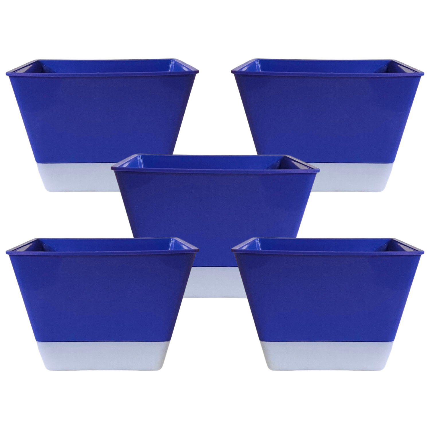 SP4 10cm Square selfwatering Pot For Tabletop | Office | Indoor Garden | Home& Garden (4INCH | 10CM)