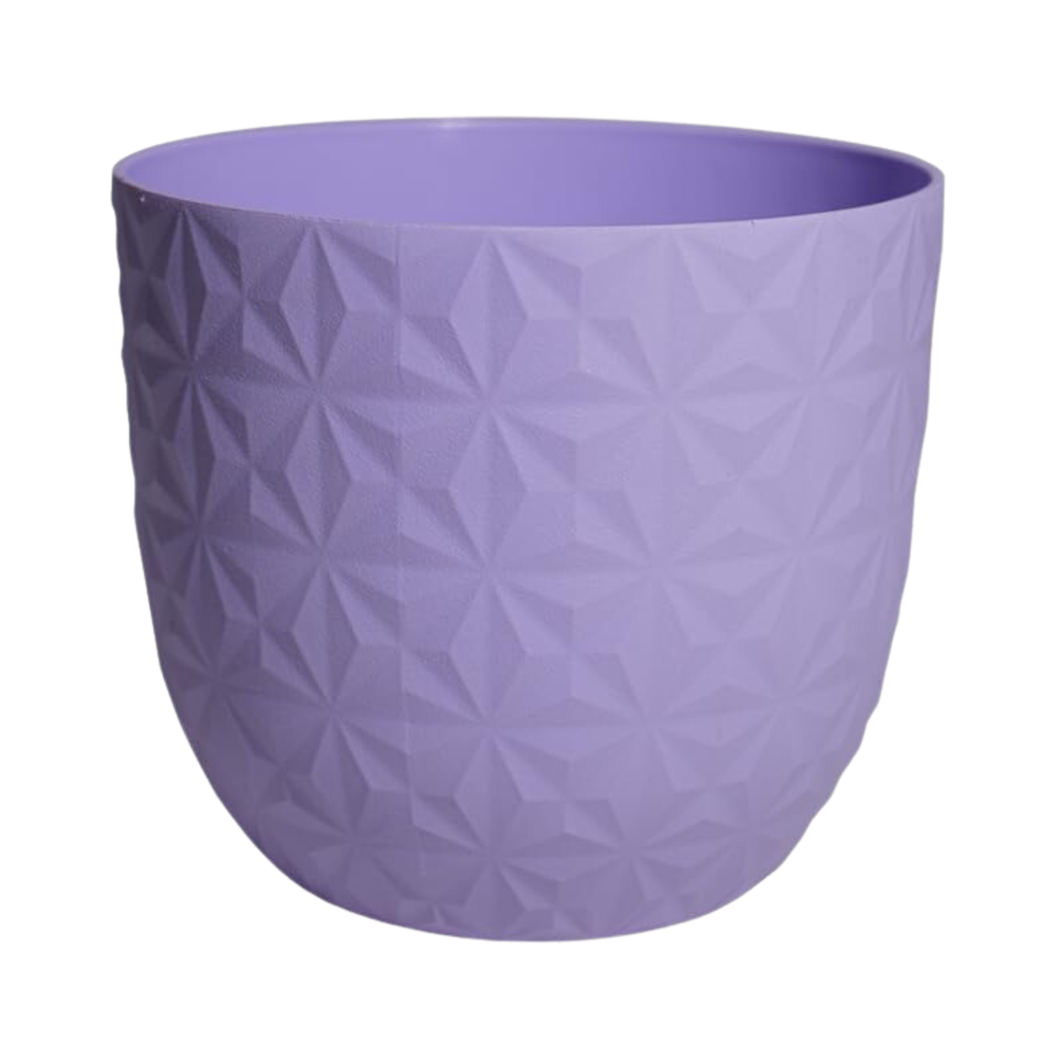 Verona Diamond Planter 22cm Round Plastic Pot For Home & Garden (22CM | 8INCH)