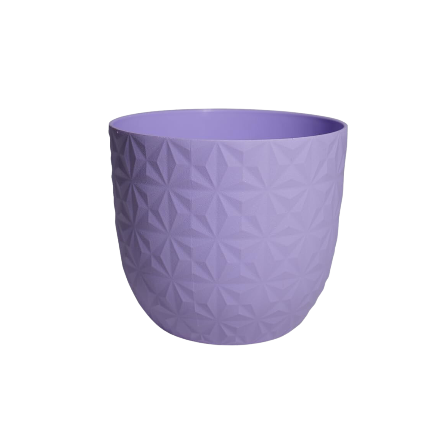 Verona Diamond Planter 11cm Round Plastic Pot For Home & Garden (11CM | 4INCH)