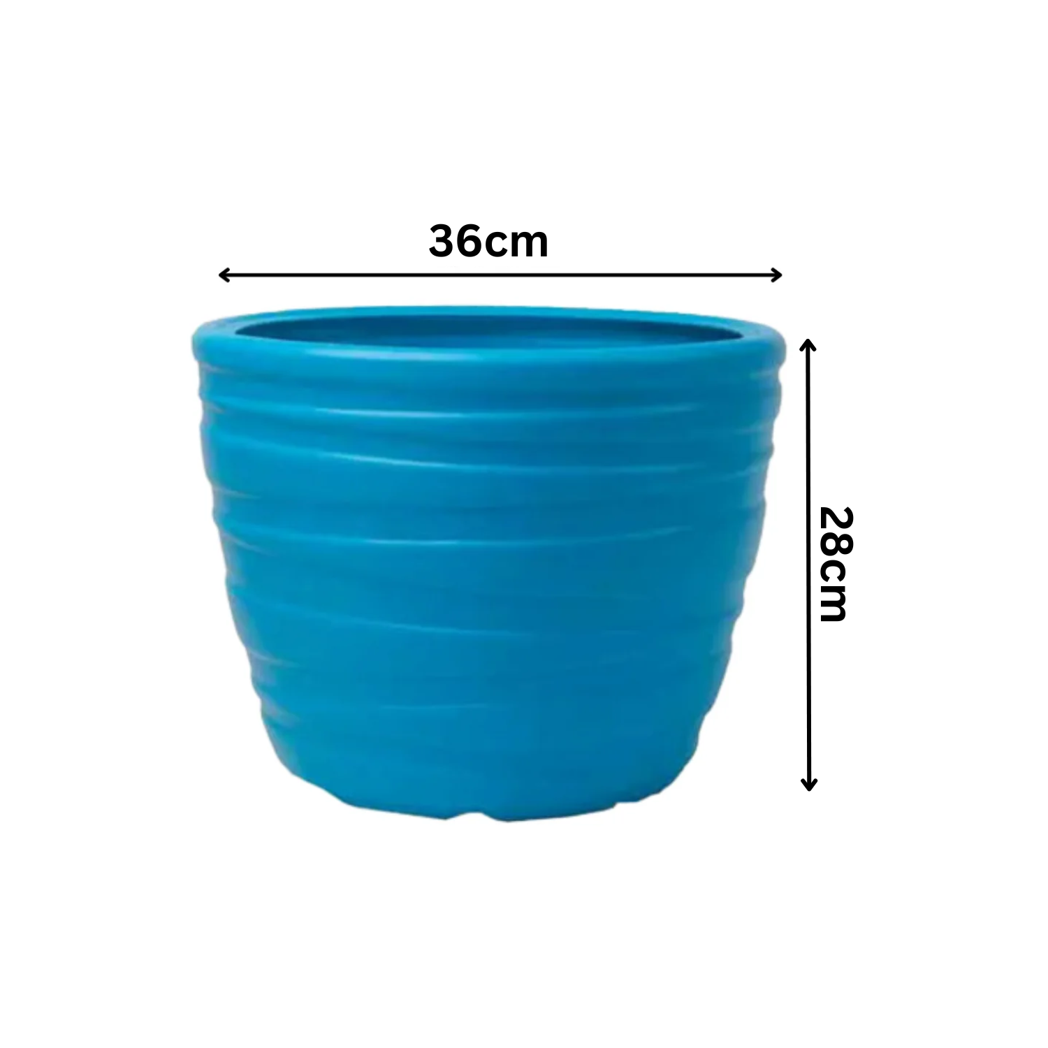 Phoenix Planter Round Plastic Pot for Home & Garden Decor