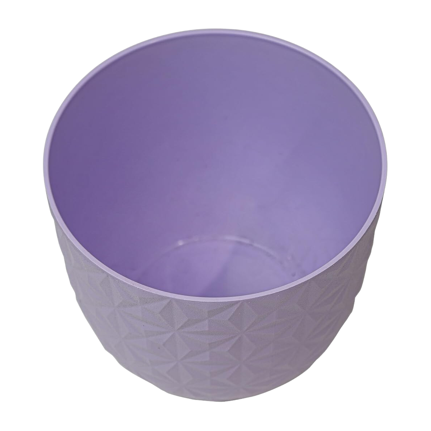Verona Diamond Planter 22cm Round Plastic Pot For Home & Garden (22CM | 8INCH)