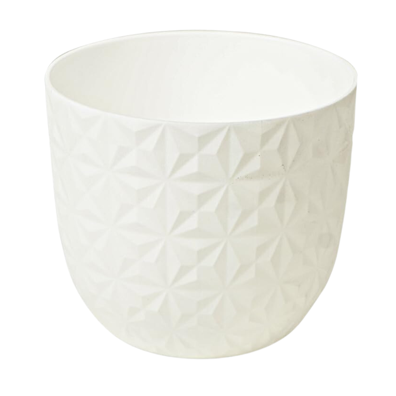 Verona Diamond Planter 22cm Round Plastic Pot For Home & Garden (22CM | 8INCH)